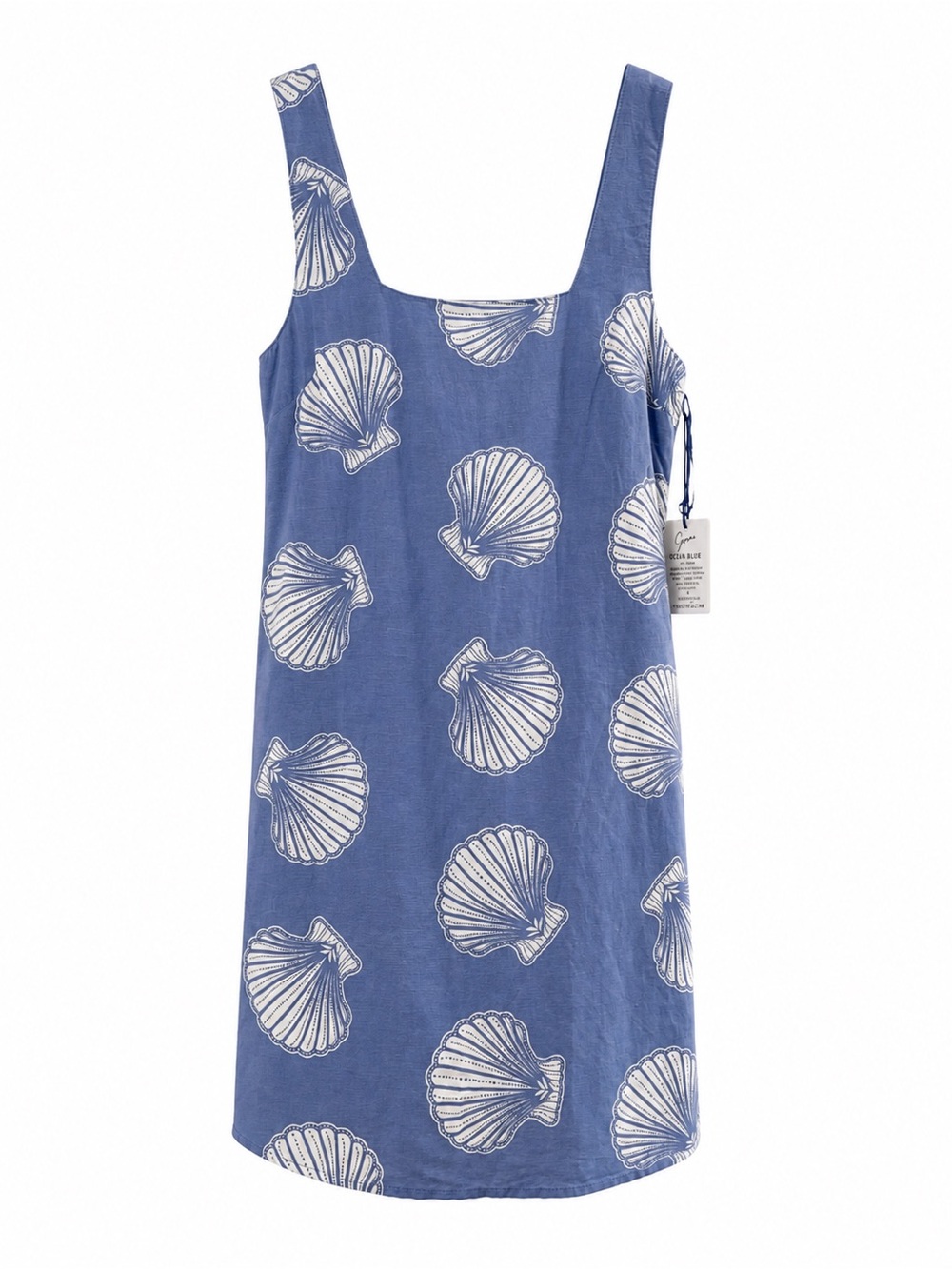 Japna Blue Shell-Print Sundress